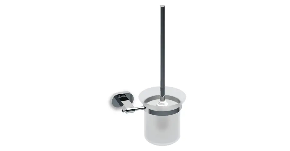 RAVAK Chrome fali WC kefe tartó (üveg) Outlet